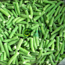 Nuevo cultivo congelado IQF cortada verde frijoles verduras